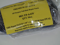 120 Pcs V-PRO Brand Tire Repair Radial Patch 1-3/8" x 2-3/8"(35*60.5mm) Oval