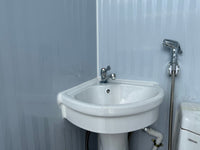 Dual Stall Portable Restroom Outdoor Mobile Toilet 2 Sink Bathroom & Accessories