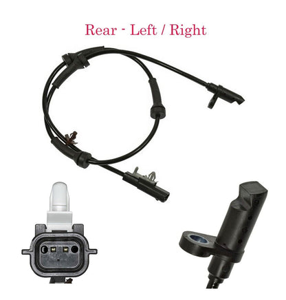 2 X ABS Wheel Speed Sensor & Connector Rear L/RFits Nissan Rogue 2014-2020