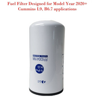 OE Spec V-FF63041NN  Fuel Filter Fits for  Cummins L9, B6.7 Model Year 2020+