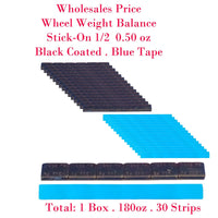 1 Box . 180  Pieces . 90oz. Stick On Wheel Weight Balance Black 0.50oz 1/2oz 14g
