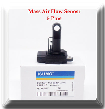 5 Blades 22010 Mass Air Flow Sensor Fits: Lexus Scion Toyota