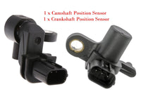 Set of 2 Camshaft / Crankshaft Position Sensor W/ Connectors For Honda Civic