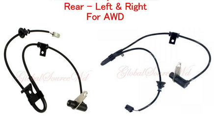 2 ABS Wheel Speed Sensor Rear Left & Right AWD Fits:RX300 99-03 Highlander 01-03