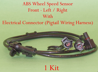 1 Kit ABS Wheel Speed Sensor W/Connector Front L/R Fits: Excursion  Series F 4WD