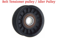 3 Pcs 1x Grooved & 2 Smooth Belt Idler Pulley Fits: Equinox Torrent 2006-2009
