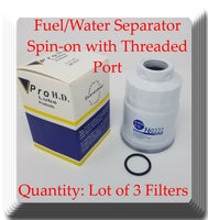 LOT 3 FUEL FILTER F60222 Fits CHEVROLET DODGE GMC ISUZU MITSUBISHI & PONTIAC