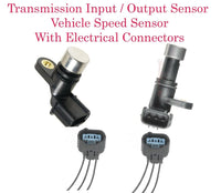 2 xAuto Trans Input & Output Vehicle Speed Sensor & Connectors Fits Honda Accord