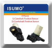 2 Kits Camshaft & Crankshaft Position Sensor Fits: Hyundai Elantra Tiburon 2.0L