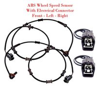 Set 2 ABS Wheel Speed Sensor With Connectos Front-L&R Fits:4WD Ram 2500 3500