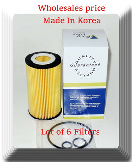 Lot of 6 x SOE1405 Engine Oil Filter Fits: Freightliner Mercedes-Benz L4 2.1L