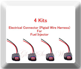 4 Kits Pigtail Connector of Fuel Injector FJ999 Fits: Ford Lincoln Mazda Mercury