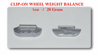 P Style Clip-on Wheel Weight Balance 1oz 28 gram  Led Free 100 Pieces