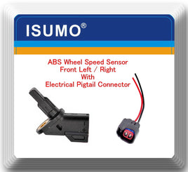 1 ABS Wheel Speed Sensor W/ Pigtail Connector Front L / R  Fits:Mazda 3 Mazda 5