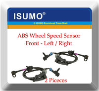 2x ABS Wheel Speed Sensor W/Connectors Front L & R Fits: Astro Safari 03-05 RWD