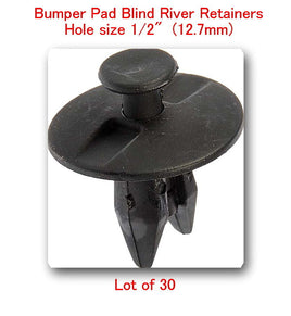 30 Pcs #5672 Bumper Pad Blind Rivet Retainers Hole size 1/2" 12.7mm Fits: GM