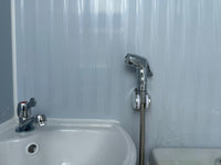 Dual Stall Portable Restroom Outdoor Mobile Toilet 2 Sink Bathroom & Accessories