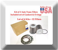 6 Kits of Auto Trans Filter Kit HF35153 Fits: For Vehicles With Allison Trans