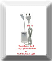 Power Cord W/Timer 5 sec Delay, 5-15-30-60 Minutes T Model UV Ultraviolet Light