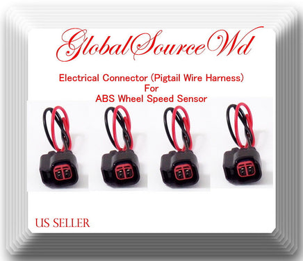 4 ABS Speed Sensor W/ Connector Front Rear L&R Fits:Town & Country Grand Caravan