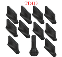 100 x  TR 413 Snap-In Tire Valve Stems Short Black Rubber MOST POPULAR VALVE