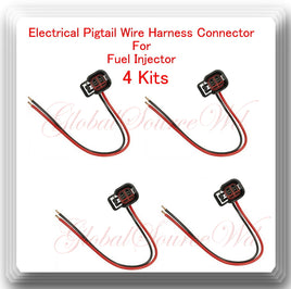 4 Kits Pigtail Connector of Fuel Injector FJ1233/FJ1234 For:Chrysler Dodge Jeep 