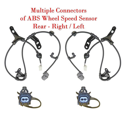 4x Multiple Connectors of ABS Wheel Speed Sensor Rear L/R Fits Corolla MATRIX