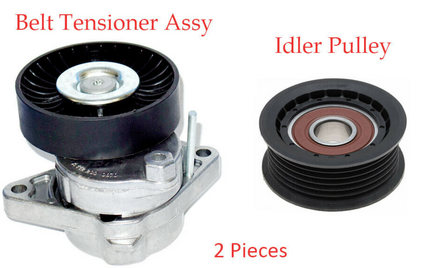 Belt Tensioner & Idler Pulley Fits:Crossfire Mercedes Series C CL CLK CLS E G ML