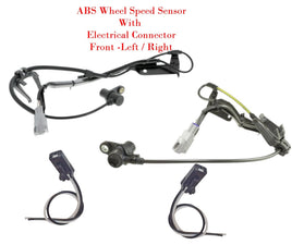 2 ABS Wheel Speed Sensor + Connectors Front L/R Fits Toyota Camry 1992-2001 All