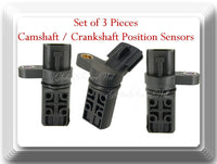 Camshaft/Crankshaft Position Sensor Fits: Infiniti & Nissan Set of 3 Pcs