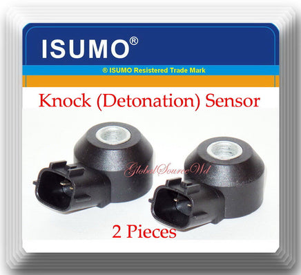 2 Pieces Knock Detonation Sensor W/Connectors  Fits Infiniti Mazda Nissan Subaru