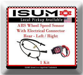  ABS Wheel Speed Sensor With Connector Rear L/R Fits Buick Chevrolet GMC Saturn