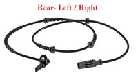 4 X ABS Wheel Speed Sensor Front - Rear Left & Right  Fits Fiat 500X 2016-2023