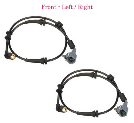 Set 2 ABS Wheel Speed Sensor Front Left & Right Fits:Q56 Armada Pathfinder Titan