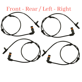 Set 4 x ABS Wheel Speed Sensor Front-Rear L/R  Fits: C250 C300 C350 RWD