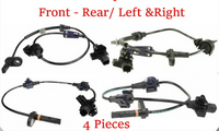 4 x ABS Wheel Speed Sensor & Connectors Front-Rear L/R For Honda CR-V 2007-2011