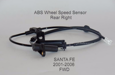 ABS Wheel Speed Senor + Connector Rear Right For Hyundai Santa Fe 2001-2006  FWD