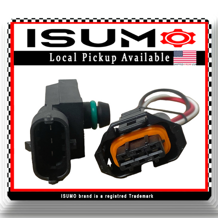 Manifold Pressure MAP Sensor W/Connector Fits Dodge Dart Fiat 500 Jeep Renegade