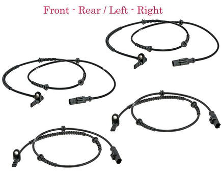 4 X ABS Wheel Speed Sensor Front - Rear Left & Right  Fits Fiat 500X 2016-2022