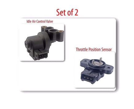 Idle Air Control Valve & Throttle Position Sensor W/ Pigtail For Hyundai & Kia 