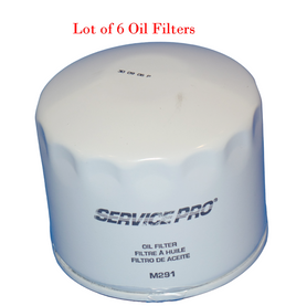 6 x  Engine Oil FilterService Pro M291 Fits Buick Cadillac Chevrolet &