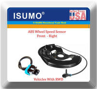 ABS Wheel Speed Sensor W/Connector Front Right Fits: Astro Safari 1990-2002 RWD