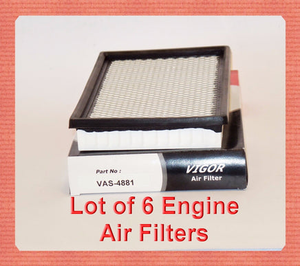 Lot 6 A24881 Engine Air Filters Fits: Buick Chevrolet Oldsmobile Pontiac