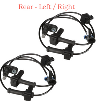 2 X ABS Wheel Speed Sensor Rear W/Connectors L & R Fits:  Silverado Sierra 2500