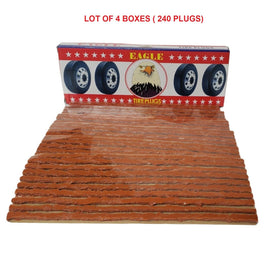 EAGLE 240 Seals Tire Repair Plugs 100% Self VulCanIzing Tubeless Slim 8" x 1/8*