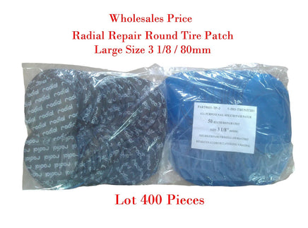 400 pc Radial Tire Repair Round Patch  High Quality Large 3-1/8"(80mm)