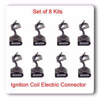 Set 8 Ignition Coil Electric Connector Repair Kit Harness Audi VW Jetta Passat