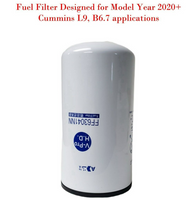6 x OE Spec FF63041NN -V Fuel Filter Fits Cummins L9, B6.7 Model Year 2020+