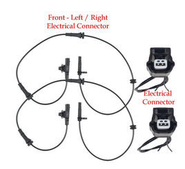 2 x ABS Wheel Speed Sensor & Connectors Front L/RFits Nissan Altima 2019-2023