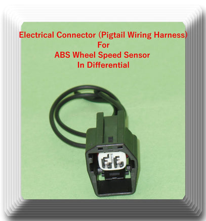 Connector of ABS Speed Sensor In Differential ALS258 Fits: Dodge Mitsubishi Ram